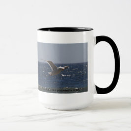 Grande caneca da gaivota parva