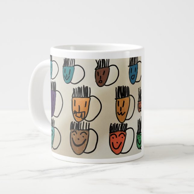 Grande Caneca de Café (Frente Esquerda)