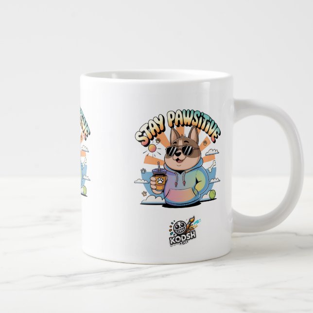 Grande Caneca de Café Aconchegante da Manhã (Direita)