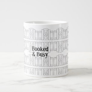 Grande Caneca de Café Amante de Livros