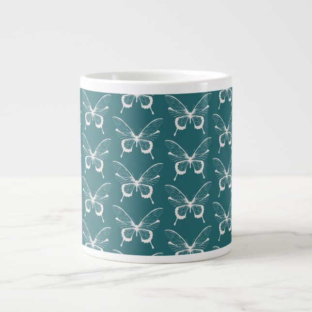 Grande Caneca de Café Borboleta Gigante (Frente)