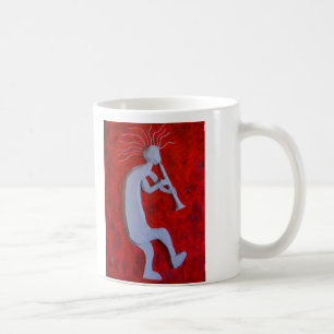 Grande caneca de café branca de Kokopelli