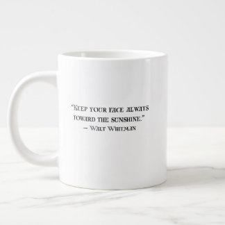 Grande Caneca de café com citação positiva de Walt Whitma