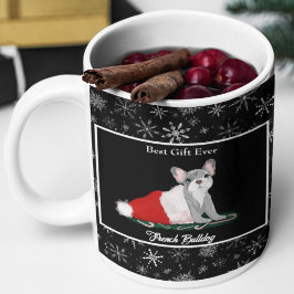 Grande Caneca de café com filhote de Bulldogue Francês no