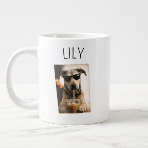 Grande Caneca de Café com Foto Personalizada de Animal de