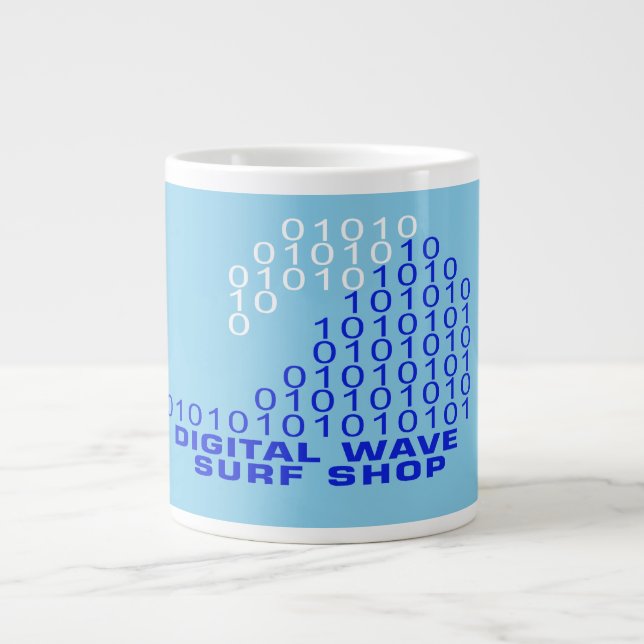 Grande Caneca de café com logotipo da DWSS (Frente)