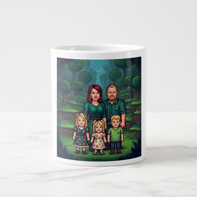 Grande Caneca de café da família Brown (Frente)