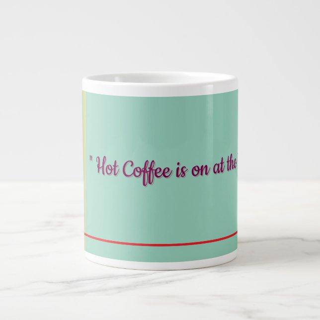 Grande Caneca de Café Dálmata (Frente)