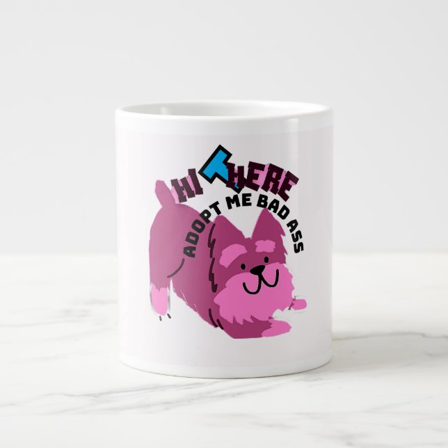 Grande Caneca de Café de Cachorro Engraçado! (Frente)