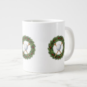 Grande Caneca de Café de Natal de Golfe