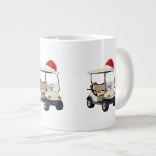 Grande Caneca de café de Natal de golfe