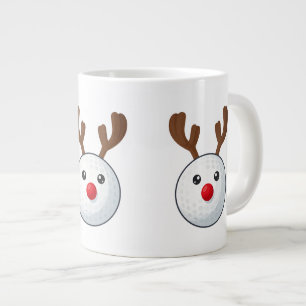 Grande Caneca de café de Natal de golfe