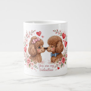 Grande Caneca de Café de Poodle Fofa – Caneca para Amante