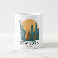 Caneca de Café de Viagem Minimalista Vintage de No