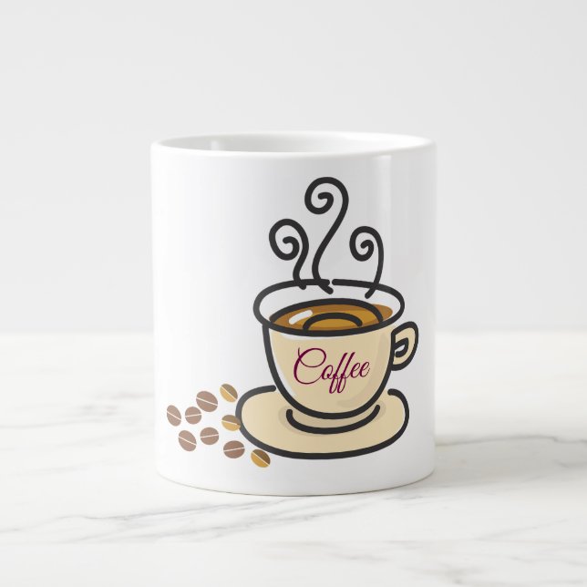 Grande Caneca de café é algo especial (Frente)