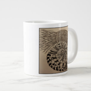 Grande Caneca de Café Emaranhado