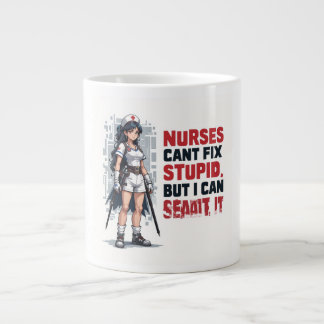 Grande Caneca de Café Enfermeira Engraçada — Presente Sar