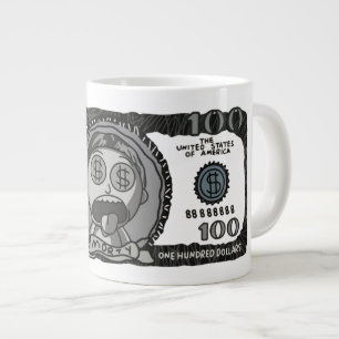 Grande Caneca de Café Especialidade "Dinheiro Engraçado M