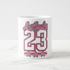 Grande Caneca de Café Estética Rosa Los Angeles 23