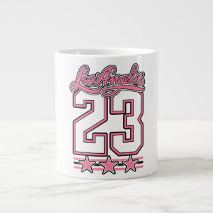 Grande Caneca de Café Estética Rosa Los Angeles 23