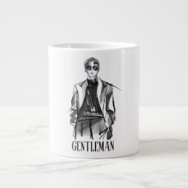Grande Caneca de Café Estilo Cavalheiro