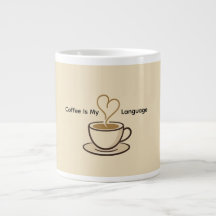 Caneca de Café Fofo é Minha Linguagem do Amor