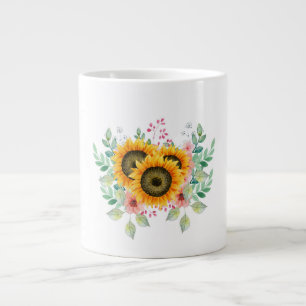 Grande Caneca de café girassol