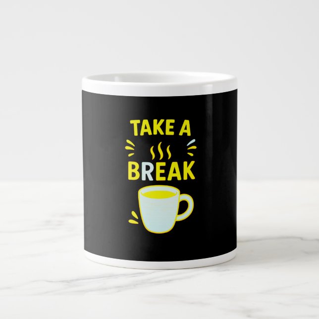 Grande Caneca de Café Inspiradora para Escritório (Frente)