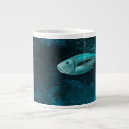 Grande Caneca de Café Jumbo com Ilustração de Peixes do M