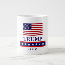 GRANDE CANECA DE CAFÉ JUMBO DO PRESIDENTE DONALD TRUMP