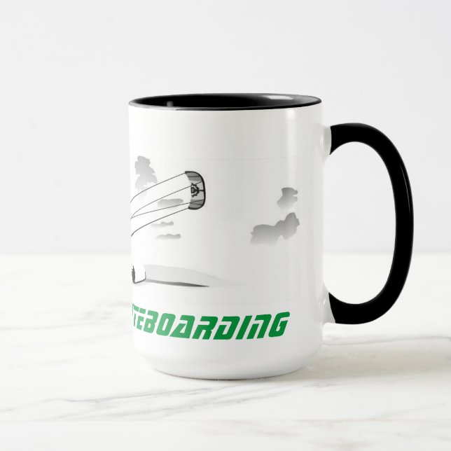 Grande caneca de café - Kitesurfing (Direita)