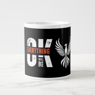 Grande Caneca de Café Lembrete Calmo e Destacado