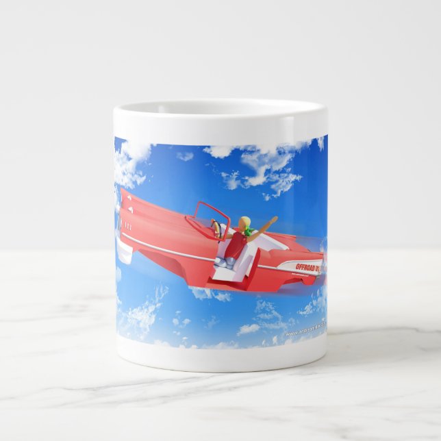 Grande Caneca de café Offroad 01 (Frente)