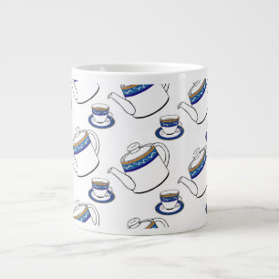 Grande caneca de café para hora do chá