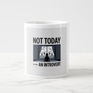 Grande Caneca de Café para Introvertido Engraçado — Prese