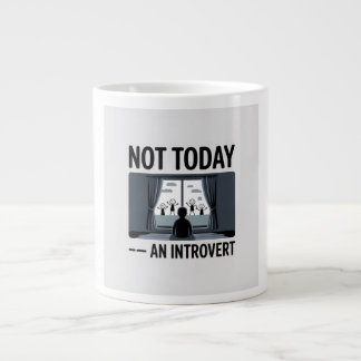 Grande Caneca de Café para Introvertido Engraçado — Prese