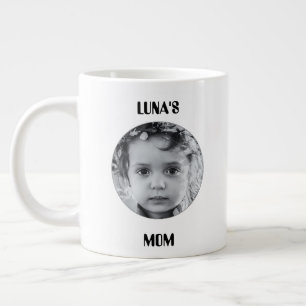 Grande Caneca de Café Personalizada com Imagem e Nome