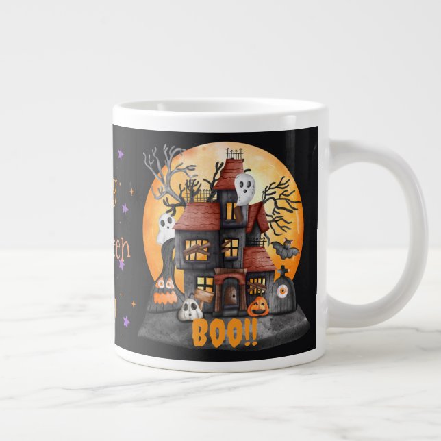 Grande Caneca de café personalizada de Halloween (Direita)