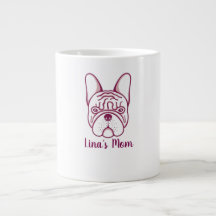 Caneca de Café Personalizada de Mãe de Bulldog Fra