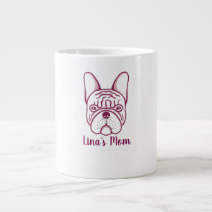 Grande Caneca de Café Personalizada de Mãe de Bulldog Fra
