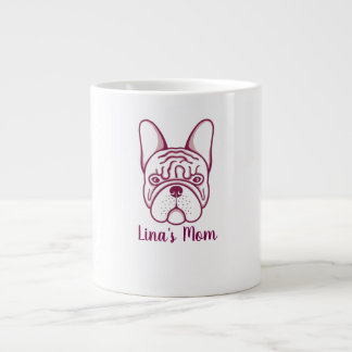 Grande Caneca de Café Personalizada de Mãe de Bulldog Fra