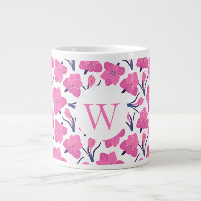 Grande Caneca de Café Personalizada Minimalista com Nome (Frente)