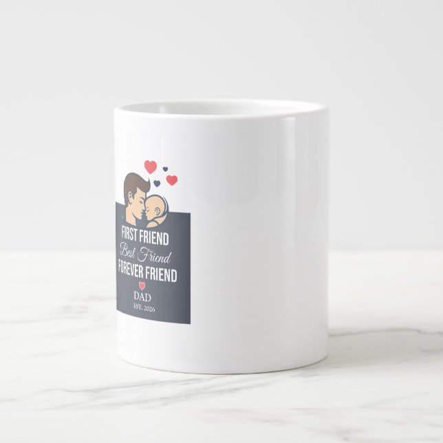 Grande Caneca de Café Personalizada para o Papai (Frente)