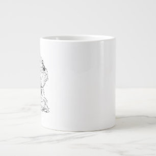 Grande Caneca de Café Schnauzer Miniatura, Amante de Cach