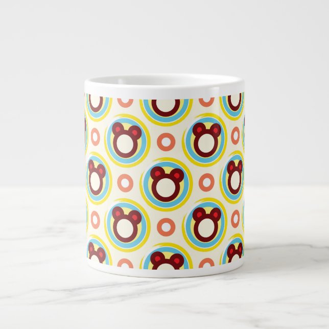 Grande caneca de café ursos felizes (Frente)