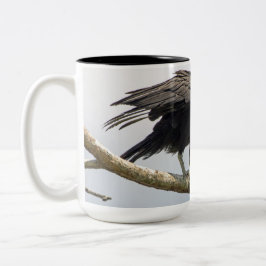 Grande caneca do abutre preto