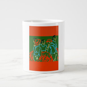 Grande Caneca logotipo amostra de café homme &famme 