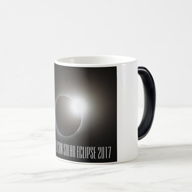 Grande caneca Morphing do eclipse solar 2017 (Frente Esquerda)