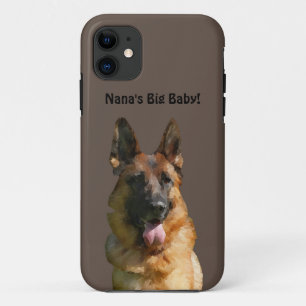 Grande Capa de telefone de German shepherd de Nana