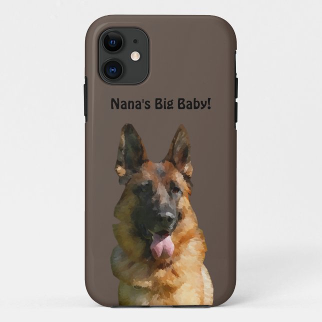 Grande Capa de telefone de German shepherd de Nana (Verso)
